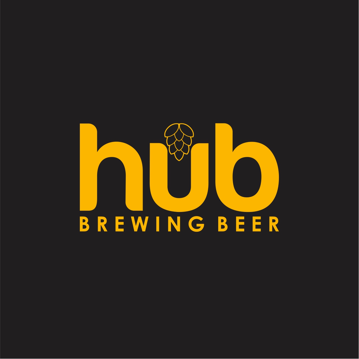 Bold, Playful, Brewery Logo Design for hub brewing or Hub Brewing by