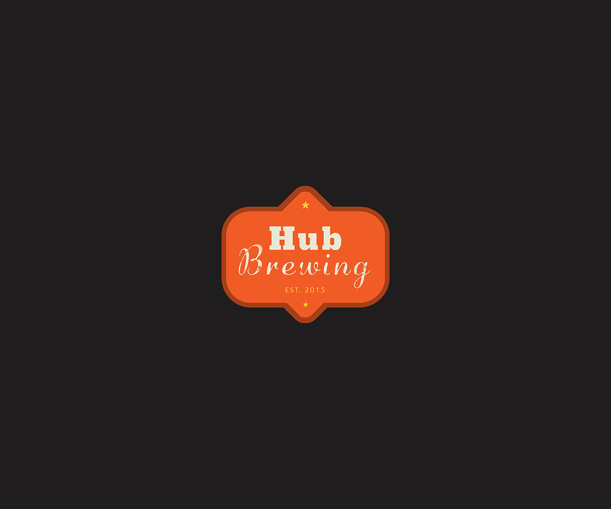 Bold, Playful, Brewery Logo Design for hub brewing or Hub Brewing by