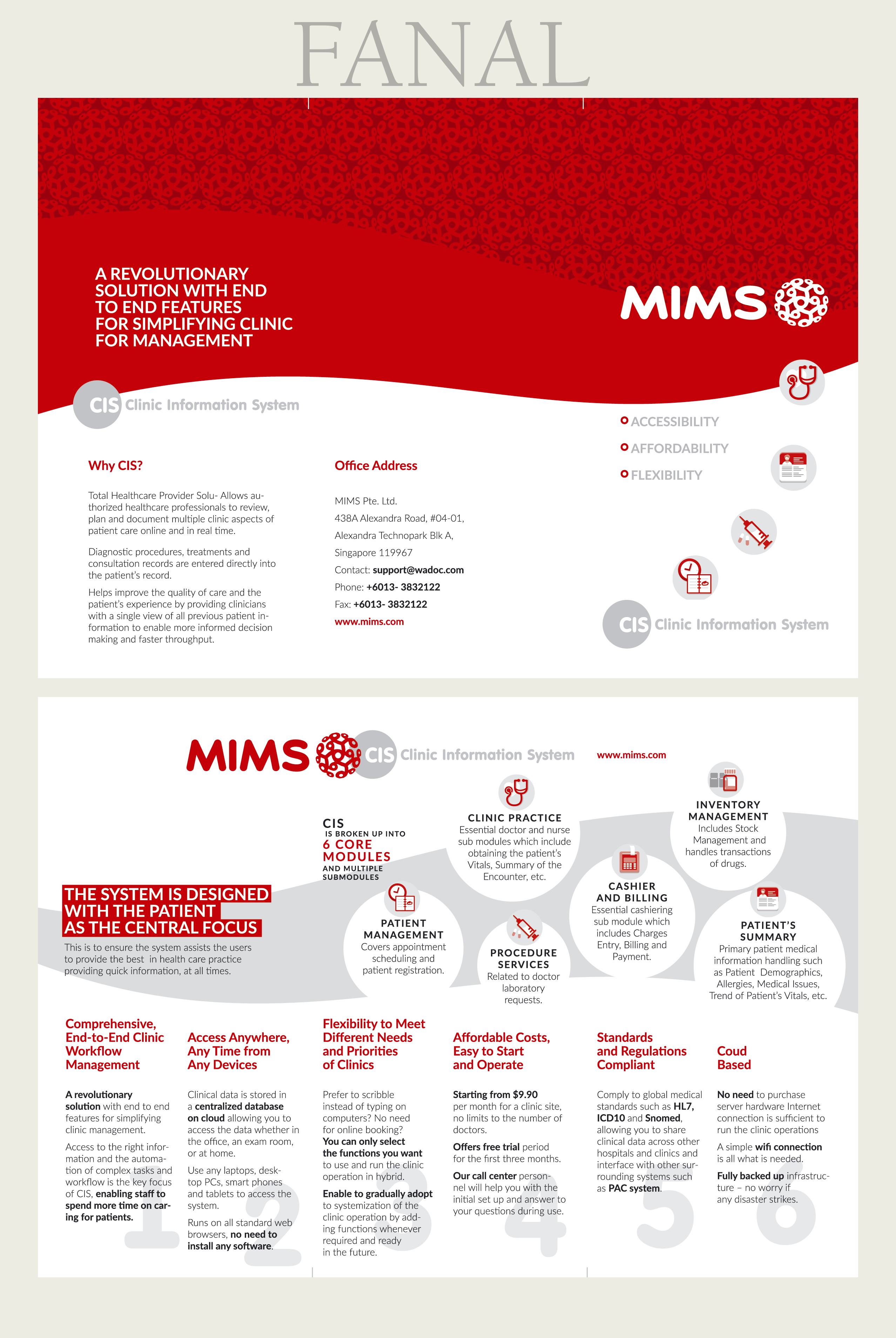 Diseño de Brochure por Galyna para Wadoc Pte. Ltd. | Diseño #7864903