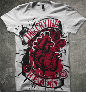 Crying Heart T-shirt Design Project | T-Shirt-Design von BABLEO
