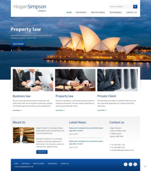 Web Design par pb pour Hogan Simpson | Design : #7801445
