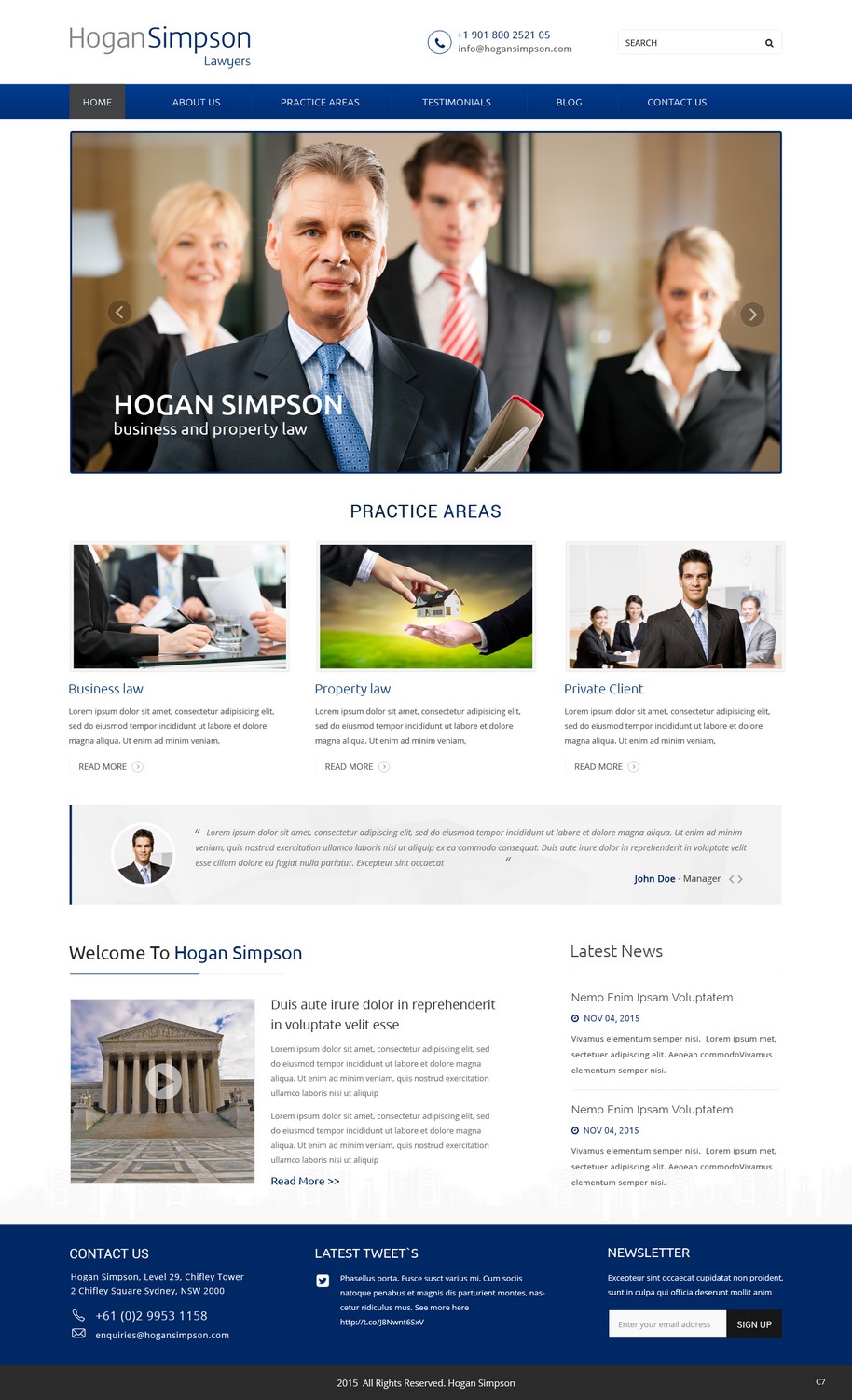 Web-Design von pb für Hogan Simpson | Design #7801446