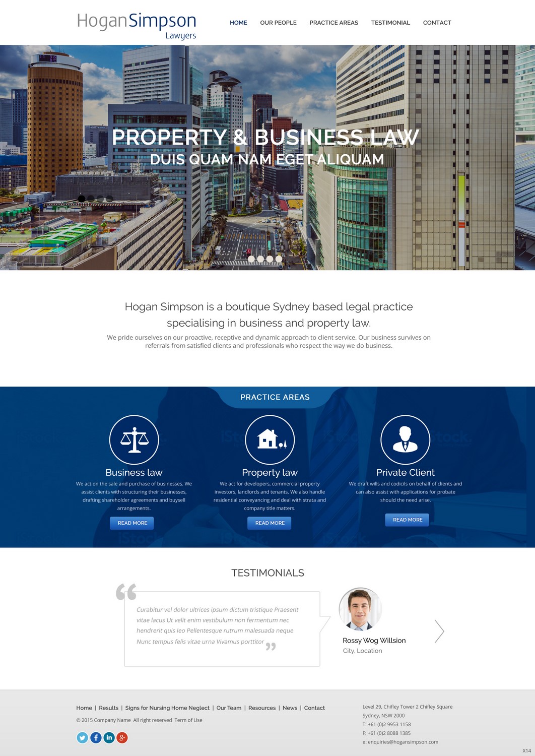Web-Design von pb für Hogan Simpson | Design #7801447