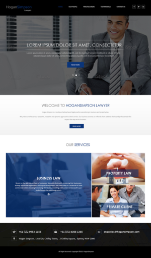 Web Design par Creations Box 2015 pour Hogan Simpson | Design : #7798861