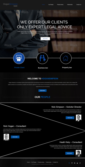 Web Design par Creations Box 2015 pour Hogan Simpson | Design : #7798862