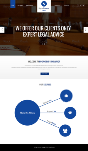 Web Design par Creations Box 2015 pour Hogan Simpson | Design : #7798863