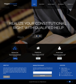 Web Design par Creations Box 2015 pour Hogan Simpson | Design : #7798864