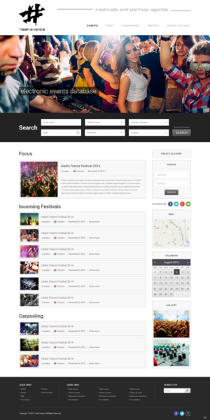 Web Design par pb pour Electronic Music Diary | Design : #7827249