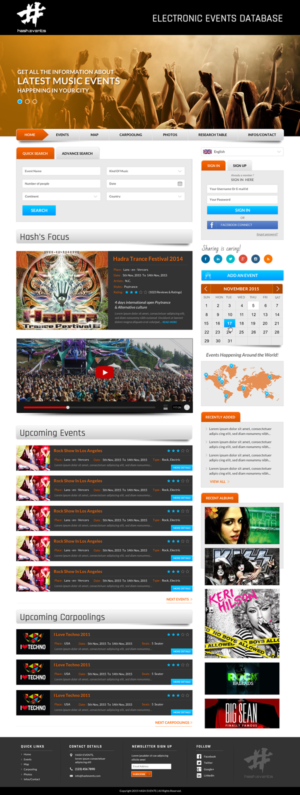Web Design par Sbss pour Electronic Music Diary | Design : #7806496