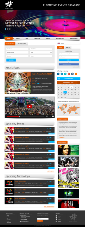 Web Design par Sbss pour Electronic Music Diary | Design : #7807567