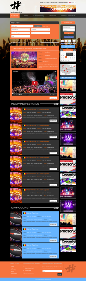 Web-Design von Sbss für Electronic Music Diary | Design: #7807575