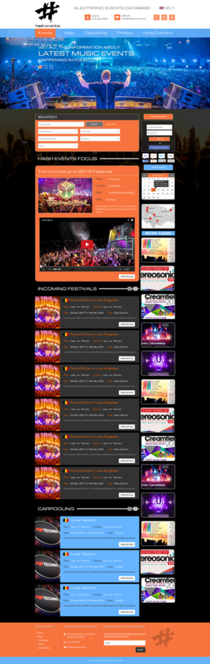 Web-Design von Sbss für Electronic Music Diary | Design: #7807576