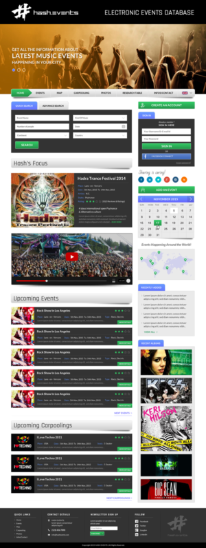 Web Design par Sbss pour Electronic Music Diary | Design : #7815645