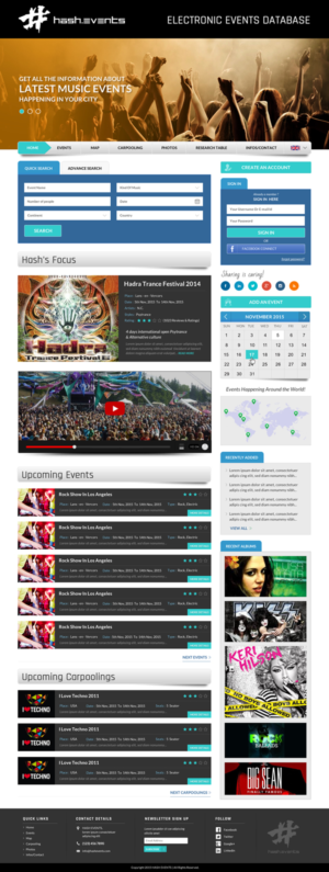 Web Design par Sbss pour Electronic Music Diary | Design : #7815646