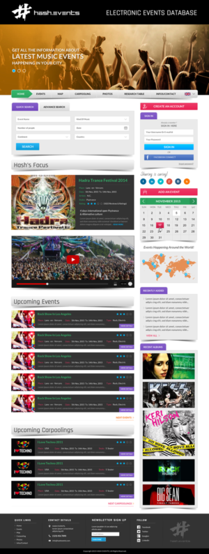 Web Design par Sbss pour Electronic Music Diary | Design : #7826253