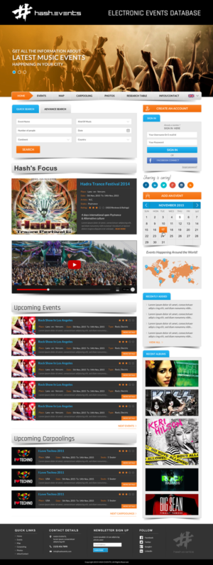 Web Design par Sbss pour Electronic Music Diary | Design : #7846174