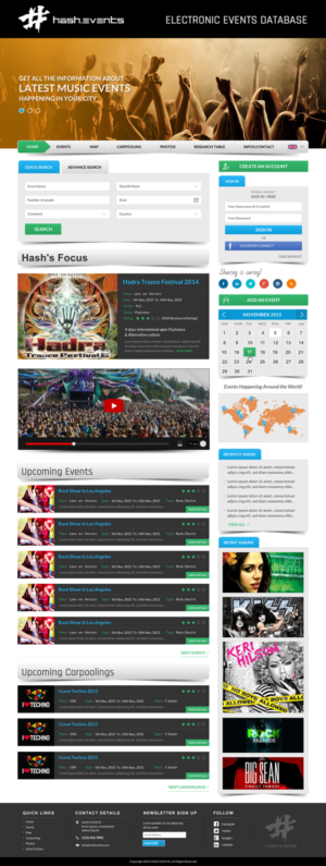 Web Design par Sbss pour Electronic Music Diary | Design : #7846175