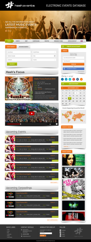 Web Design par Sbss pour Electronic Music Diary | Design : #7846178