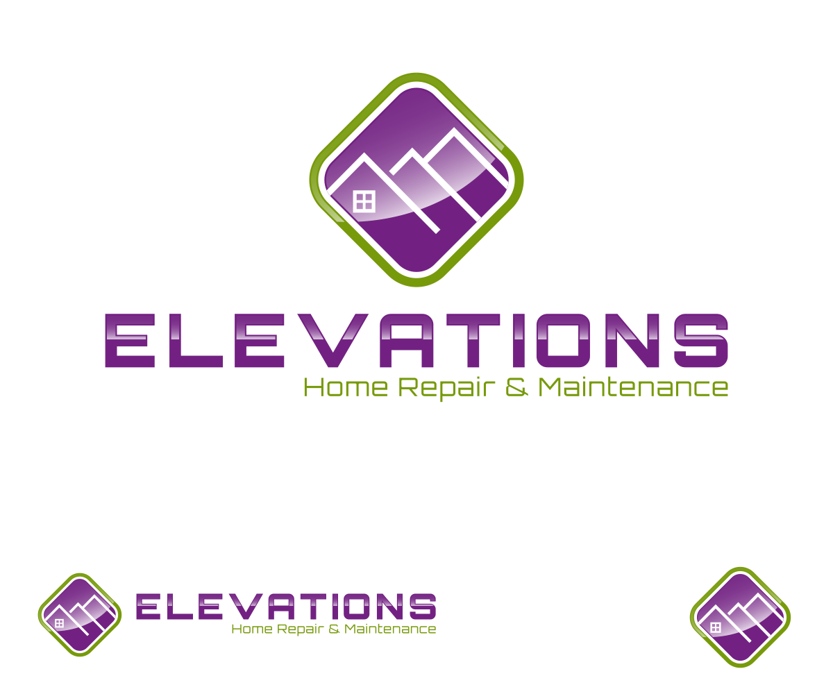 Design de Logo par nreimer pour Elevations Home Repair & Maintenance | Design #7799355