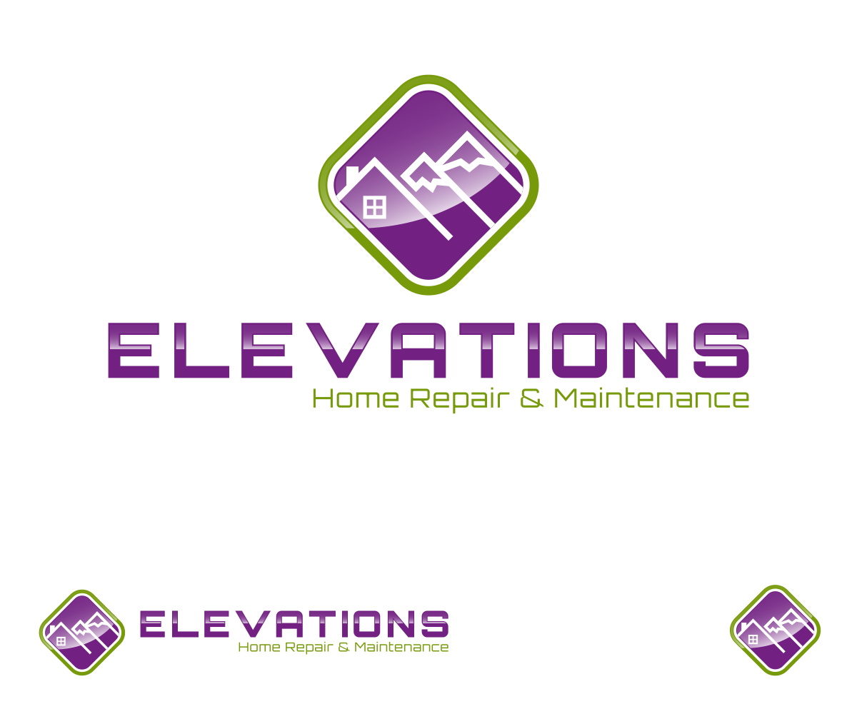 Design de Logo par nreimer pour Elevations Home Repair & Maintenance | Design #7800883