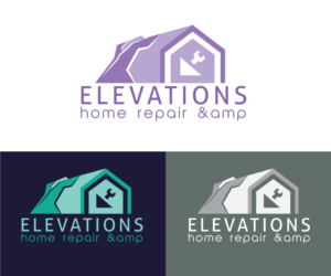 Logo Design by GeorgeB for Elevations Home Repair & Maintenance | Design: #7835586