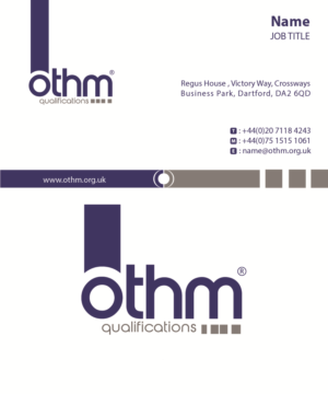 Business Card Design by SID Designer for THE ORGANISATION FOR TOURISM & HOSPITALITY MANAGEMENT | Design: #7789109