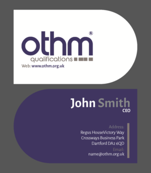 Business Card Design by BEEZU for THE ORGANISATION FOR TOURISM & HOSPITALITY MANAGEMENT | Design: #7786992