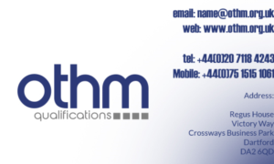 Business Card Design by Frank for THE ORGANISATION FOR TOURISM & HOSPITALITY MANAGEMENT | Design: #7786185