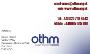 Visitenkarten-Design von Frank für THE ORGANISATION FOR TOURISM & HOSPITALITY MANAGEMENT | Design #7786678