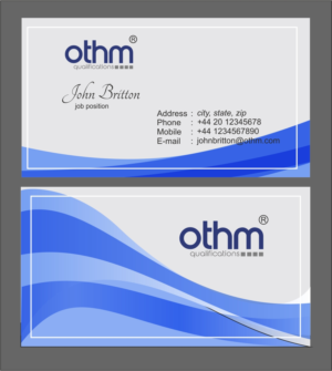Visitenkarten-Design von wchristia für THE ORGANISATION FOR TOURISM & HOSPITALITY MANAGEMENT | Design #7787040
