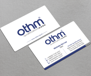Business Card Design by AFHUN for THE ORGANISATION FOR TOURISM & HOSPITALITY MANAGEMENT | Design: #7788334