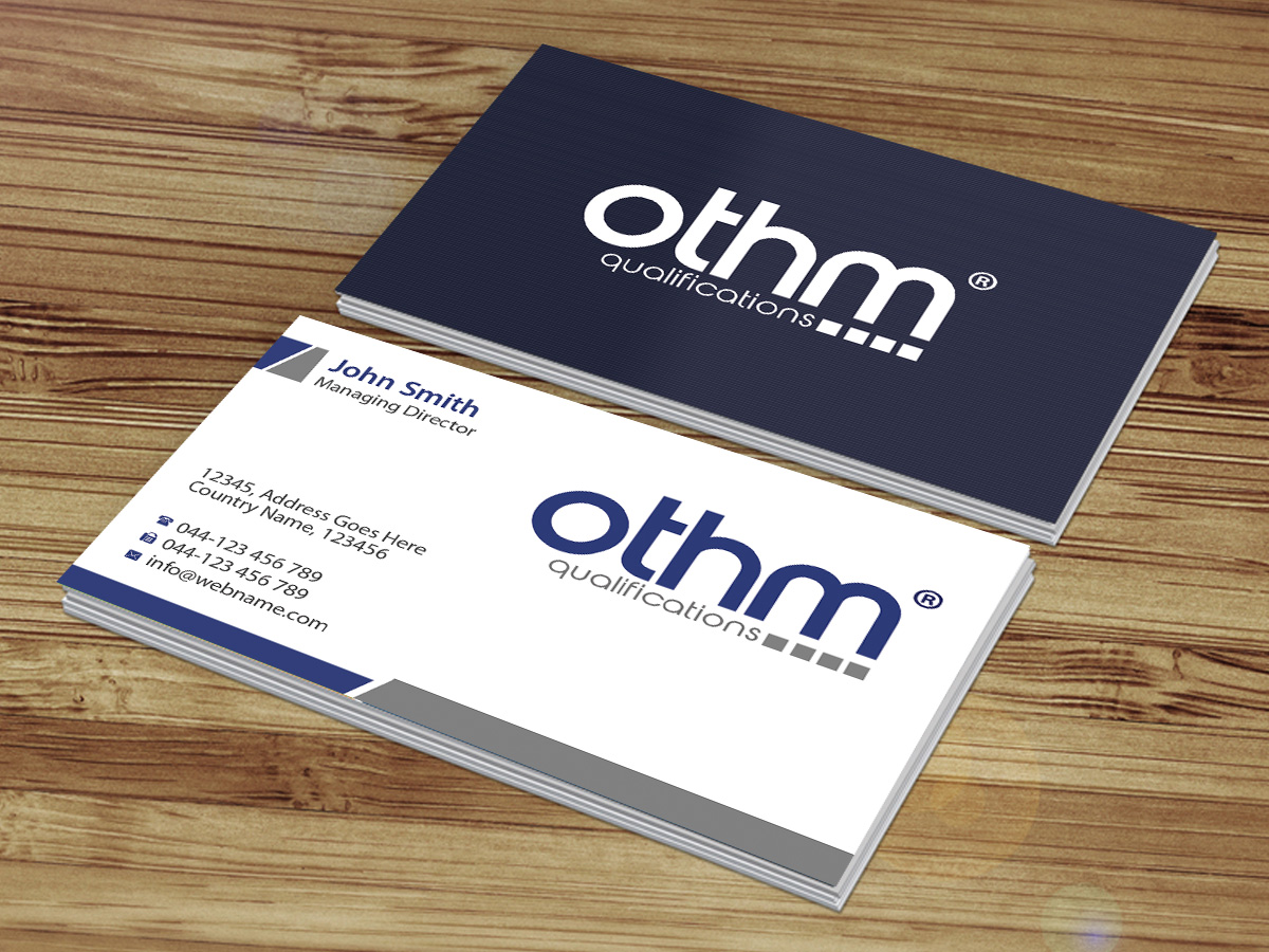 Business Card Design by Creations Box 2015 for THE ORGANISATION FOR TOURISM & HOSPITALITY MANAGEMENT | Design #7798898