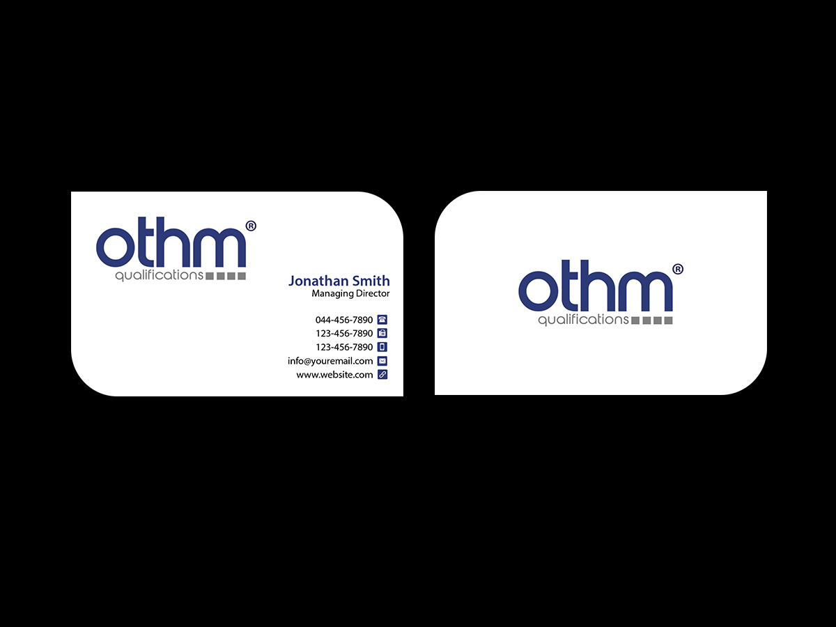 Business Card Design by Creations Box 2015 for THE ORGANISATION FOR TOURISM & HOSPITALITY MANAGEMENT | Design #7798903