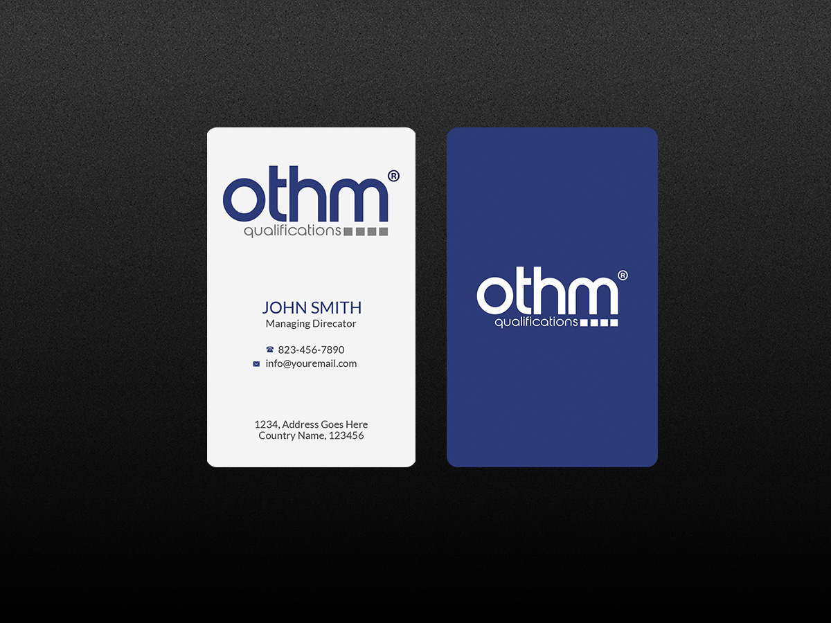Design de Carte de Visite par Creations Box 2015 pour THE ORGANISATION FOR TOURISM & HOSPITALITY MANAGEMENT | Design #7798904