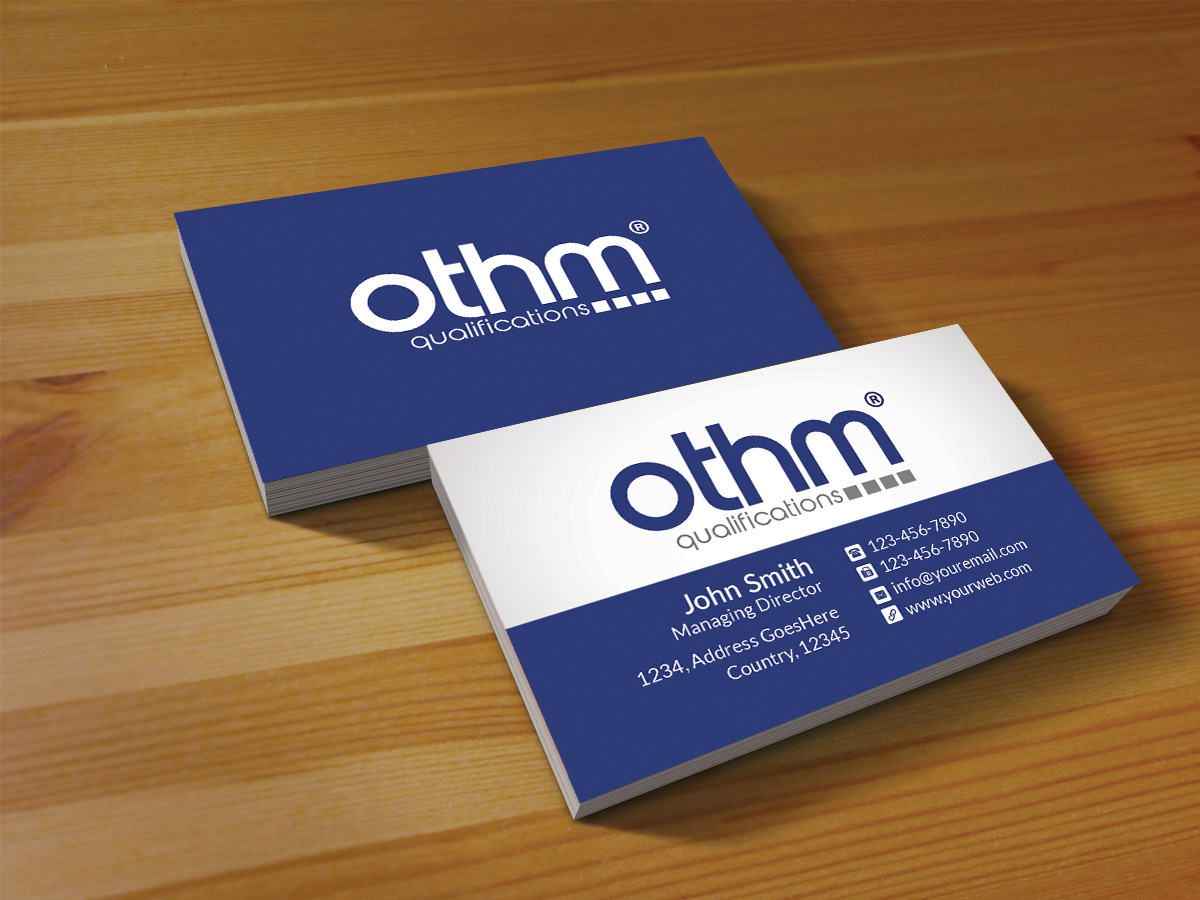 Business Card Design by Creations Box 2015 for THE ORGANISATION FOR TOURISM & HOSPITALITY MANAGEMENT | Design #7798905