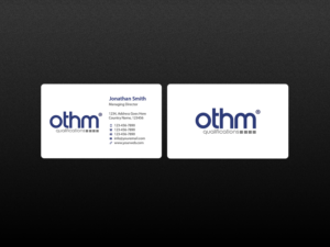 Business Card Design by Creations Box 2015 for THE ORGANISATION FOR TOURISM & HOSPITALITY MANAGEMENT | Design: #7798908