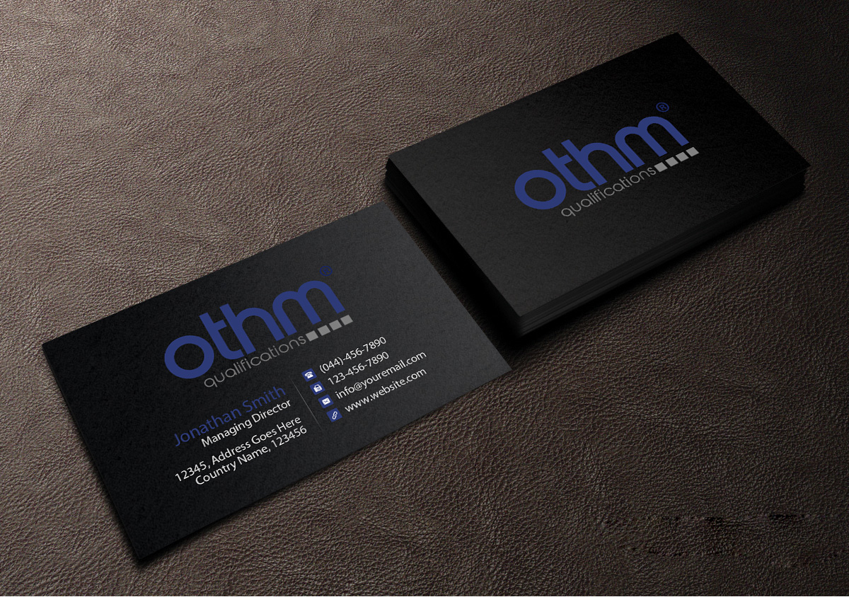 Business Card Design by Creations Box 2015 for THE ORGANISATION FOR TOURISM & HOSPITALITY MANAGEMENT | Design #7798913