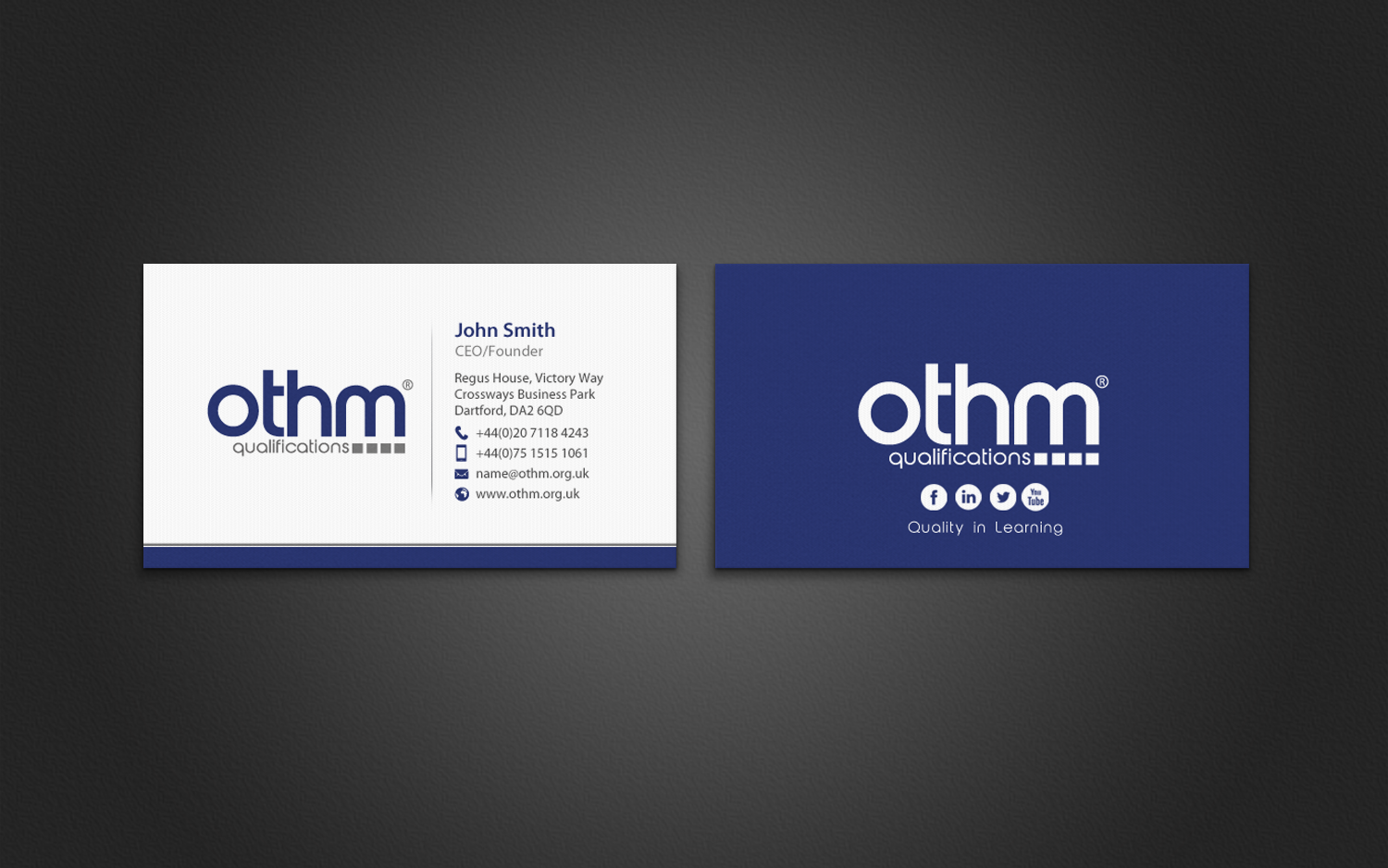 Business Card Design by chandrayaan.creative for THE ORGANISATION FOR TOURISM & HOSPITALITY MANAGEMENT | Design #7792777