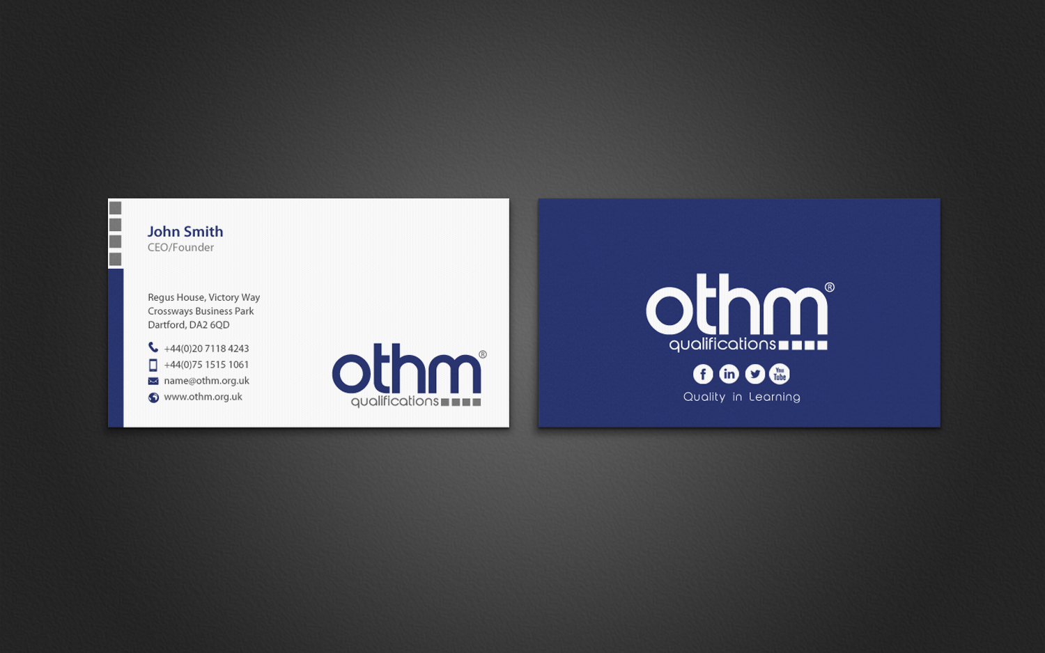 Business Card Design by chandrayaan.creative for THE ORGANISATION FOR TOURISM & HOSPITALITY MANAGEMENT | Design #7795864