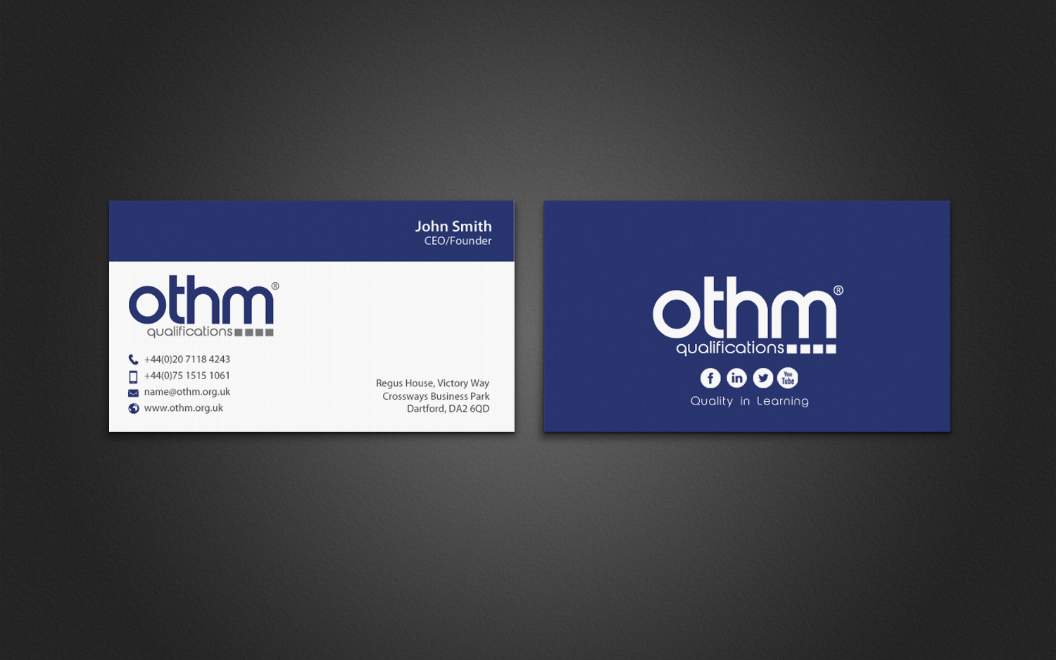 Business Card Design by chandrayaan.creative for THE ORGANISATION FOR TOURISM & HOSPITALITY MANAGEMENT | Design #7795866