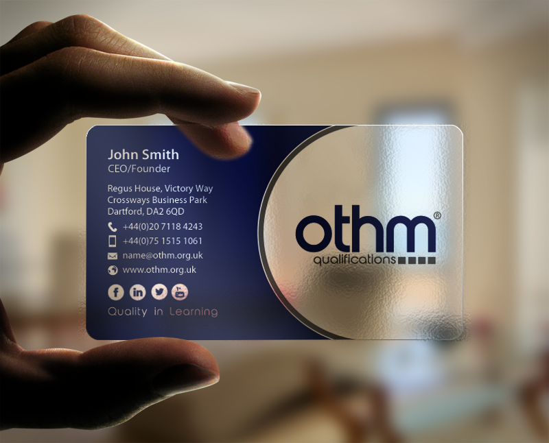 Business Card Design by chandrayaan.creative for THE ORGANISATION FOR TOURISM & HOSPITALITY MANAGEMENT | Design #7795869