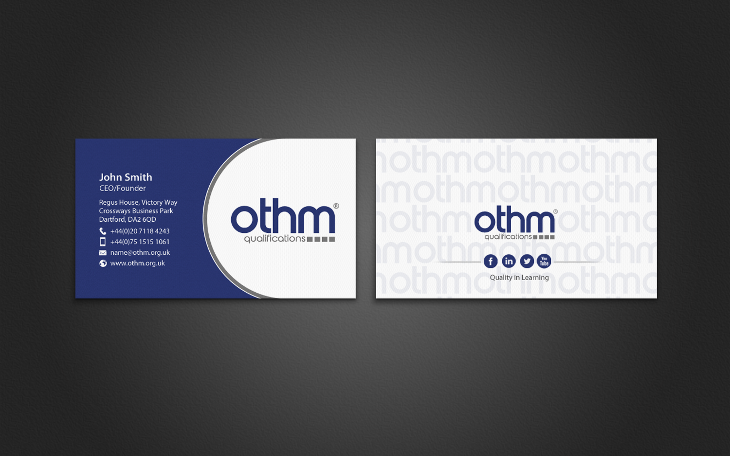 Business Card Design by chandrayaan.creative for THE ORGANISATION FOR TOURISM & HOSPITALITY MANAGEMENT | Design #7795870
