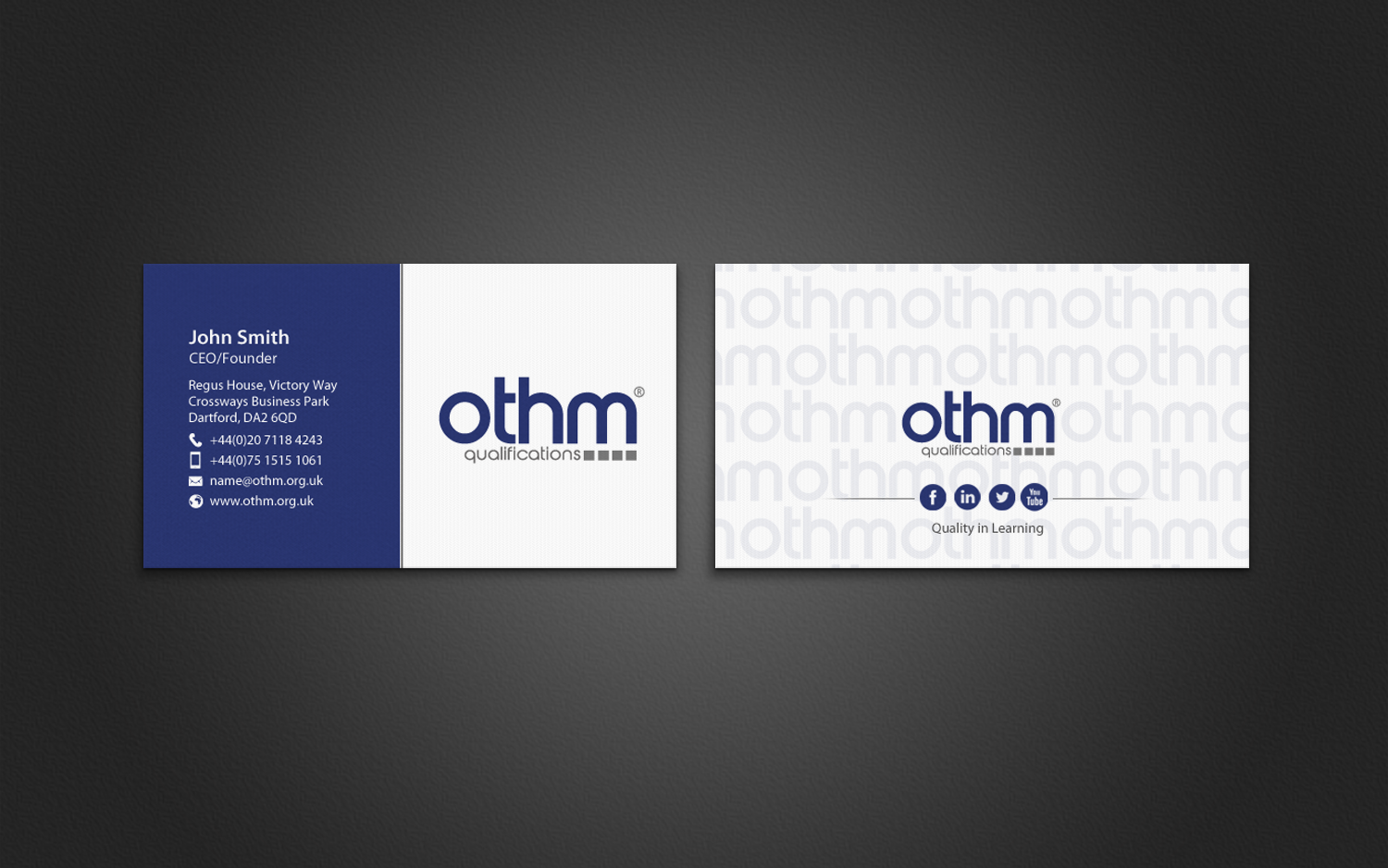 Business Card Design by chandrayaan.creative for THE ORGANISATION FOR TOURISM & HOSPITALITY MANAGEMENT | Design #7795871