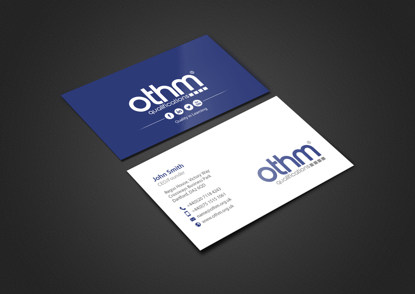 Business Card Design by chandrayaan.creative for THE ORGANISATION FOR TOURISM & HOSPITALITY MANAGEMENT | Design #7802801