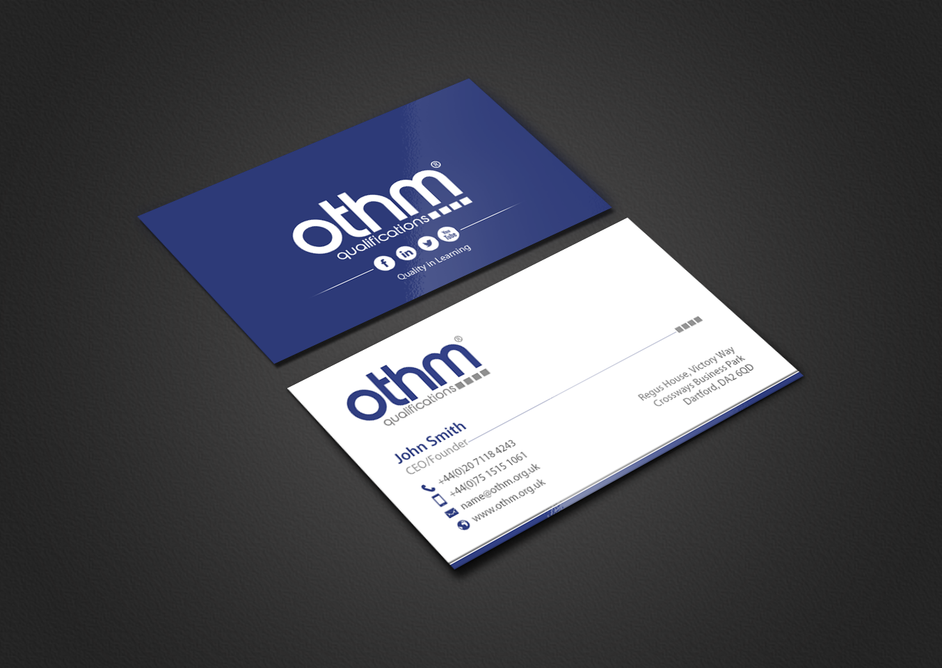 Business Card Design by chandrayaan.creative for THE ORGANISATION FOR TOURISM & HOSPITALITY MANAGEMENT | Design #7802803