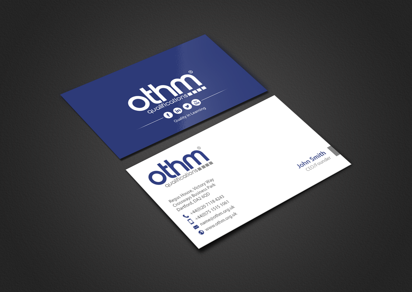 Business Card Design by chandrayaan.creative for THE ORGANISATION FOR TOURISM & HOSPITALITY MANAGEMENT | Design #7802804