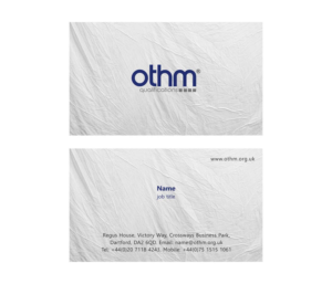 Visitenkarten-Design von vikas naik für THE ORGANISATION FOR TOURISM & HOSPITALITY MANAGEMENT | Design #7786070