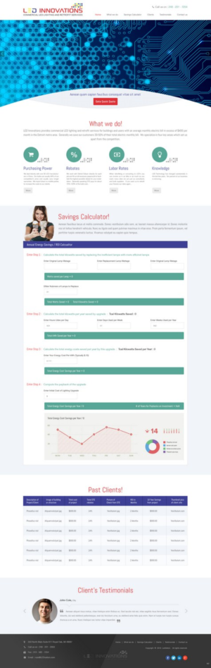 Web Design par pb pour LED Innovations | Design : #9602918