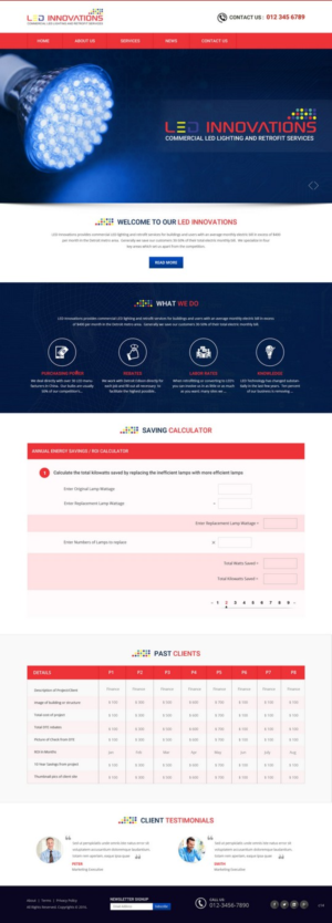 Web Design par pb pour LED Innovations | Design : #9602929