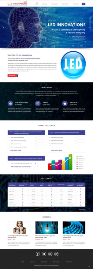 Web Design par pb pour LED Innovations | Design : #9602930